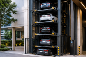 Mejores opciones de estacionamiento vertical en México con autos en plataformas modernas