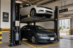 Qué tipo elegir de elevadores para autos en México según el flujo de vehículos en un estacionamiento