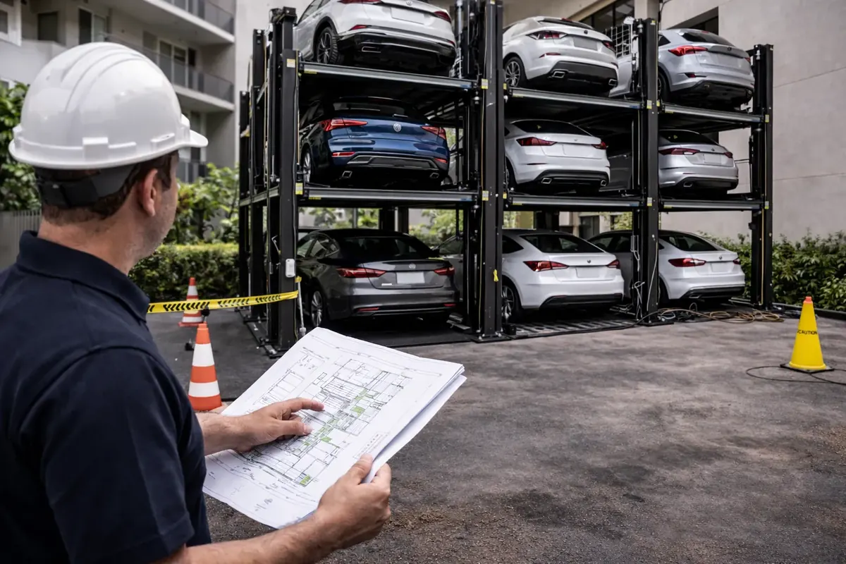 Torre de estacionamiento automatizada Serretecno