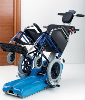 Escalador de peldaños para silla de ruedas